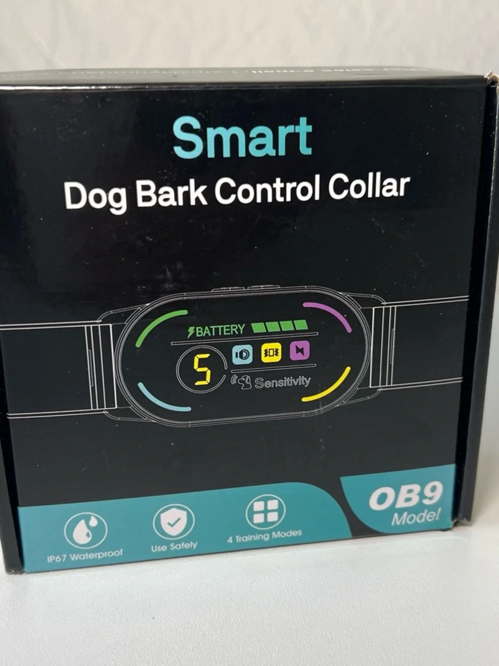 OB9 Model Dog Bark Control Collar - Black